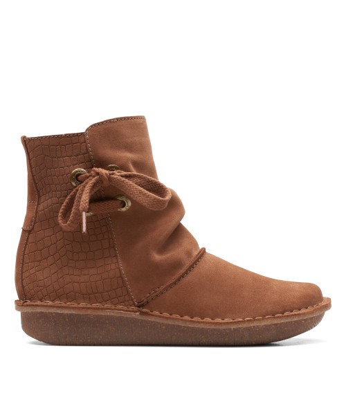 Clarks - Funny Oak Dark Tan Suede Clarks - Funny Oak Dark Tan Suede